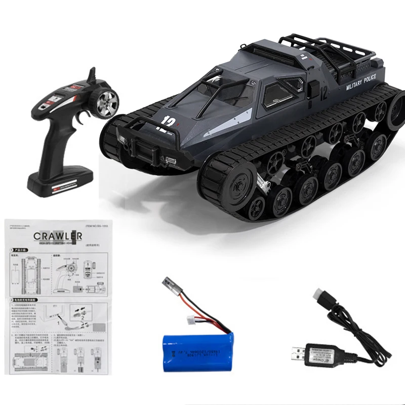 1/12 RC Tank Car 2.4G 12km/h High Speed Drifting Car Full