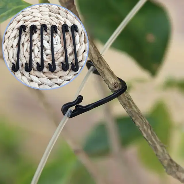 Műanyag Növényi Rögzítő Klipek Paradicsomos Tartó Szőlőállvány Háló Rögzítőelemek Kertészeti Mezőgazdasági Csomagoló Vonal Ketrec Harisnyakérzet - Image 2