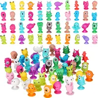 10/20/50pcs/lot Mini Sucker Dolls Marine Land Strange Animal Cupule Suckers kids Action Toy Capsule Model Suction Cup Puppets 1