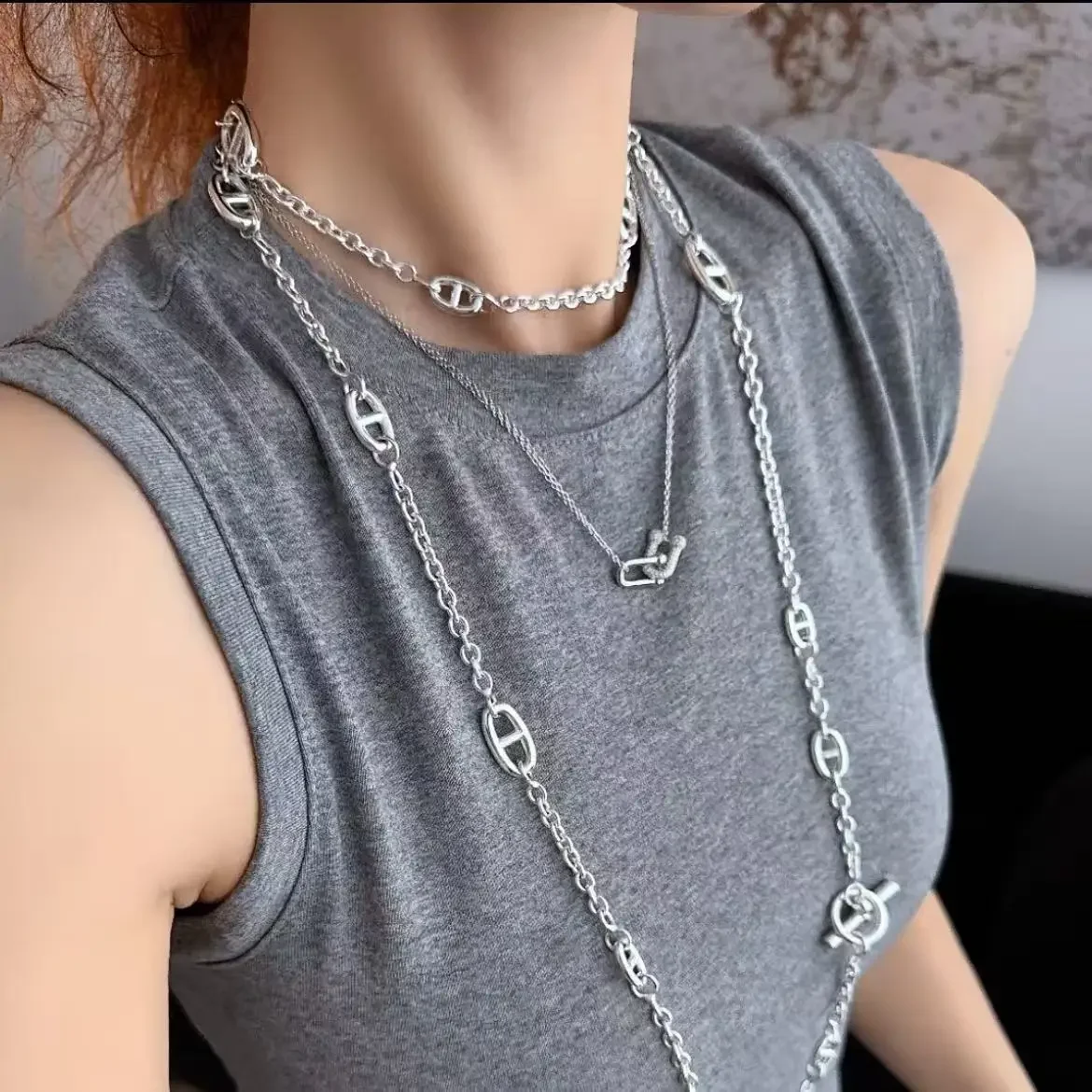 Pendentif Chèvre Avec Chaîne – Bijou Fantaisie Rhodié Et Strass