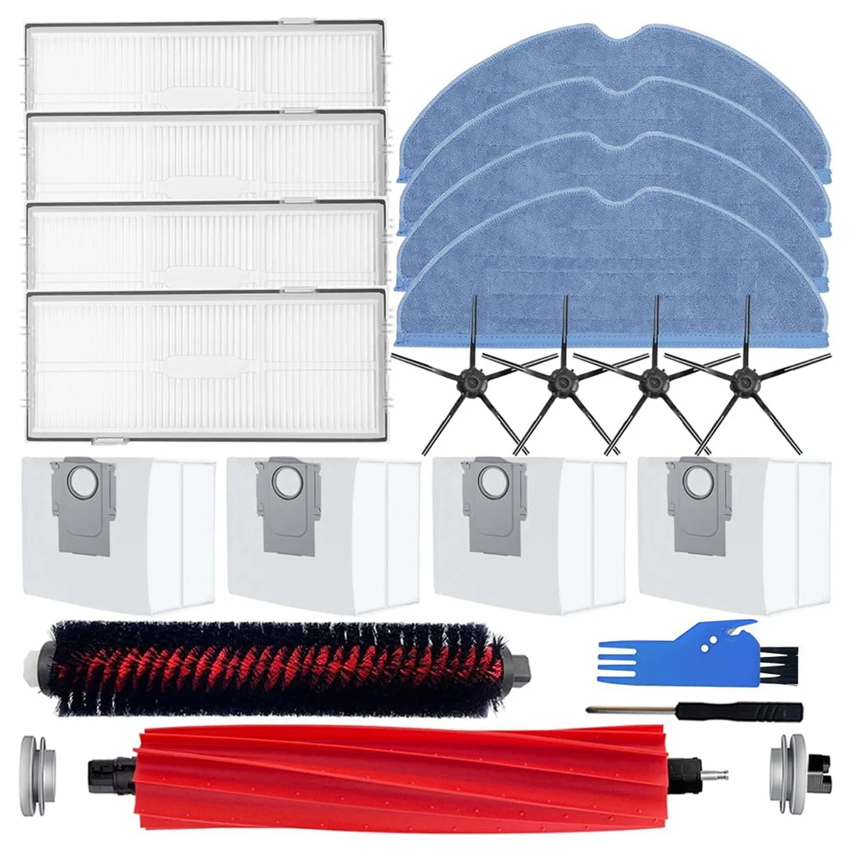 

Для пылесоса Xiaomi Roborock S7 Pro Ultra/S7 MaxV Ultra/S7 MaxV, сменные детали, основная боковая щетка, Швабра, фильтры