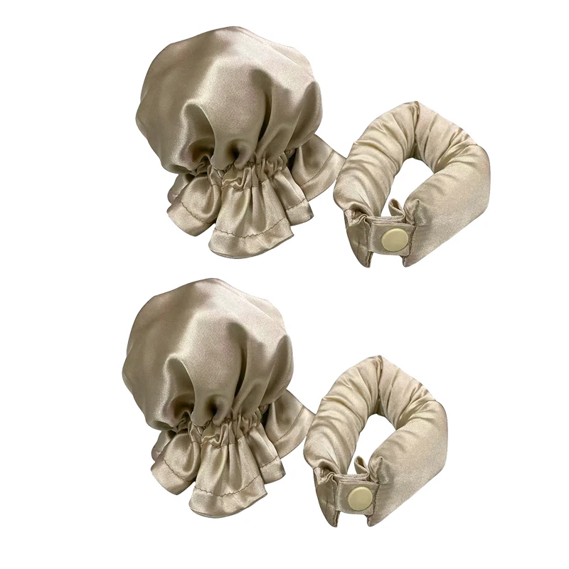 Heatless Curling Rollers - Soft Silk Hair Styling Tools for Effortless Waves and Curls