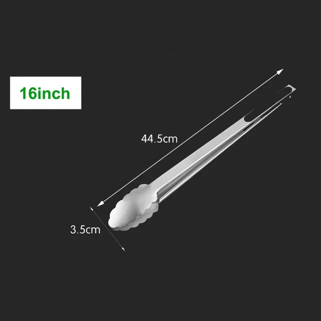 Bbq Grill Tong Clip Kenyér Rozsdamentes Acél Szilikon Food Camping Főző Tartozékok Barbecue Tool - Image 6