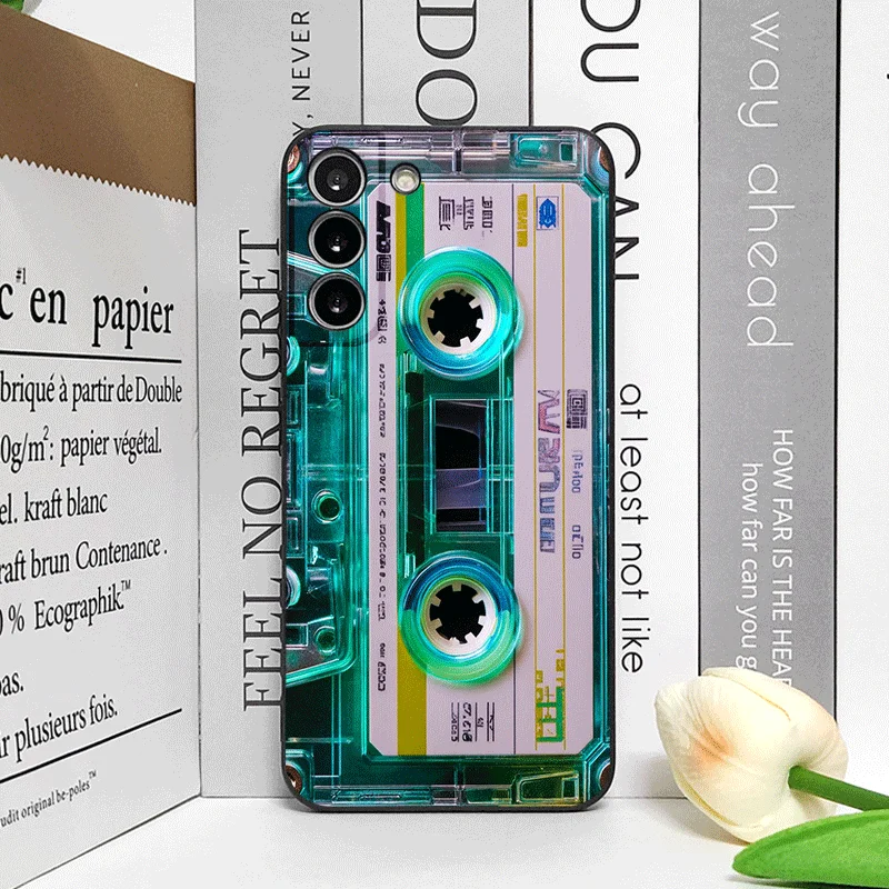 Vintage Cassette Tape Design Shockproof Phone Case - Soft, Creative Cover