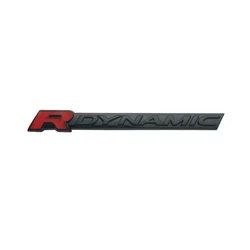 Dynamic 3D Metal Car Emblem Badge Sticker (Black)