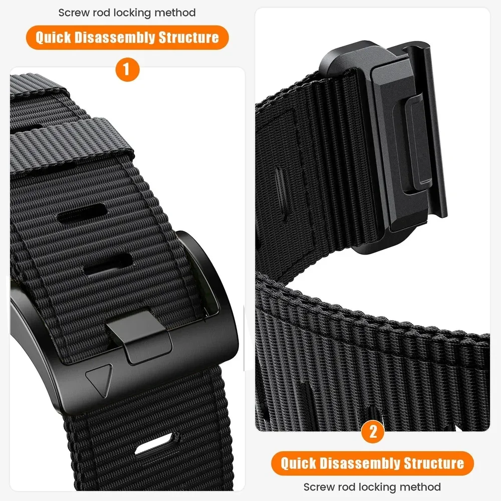 QuickFit Nylon Braided Watch Strap, Universal 22mm/26mm