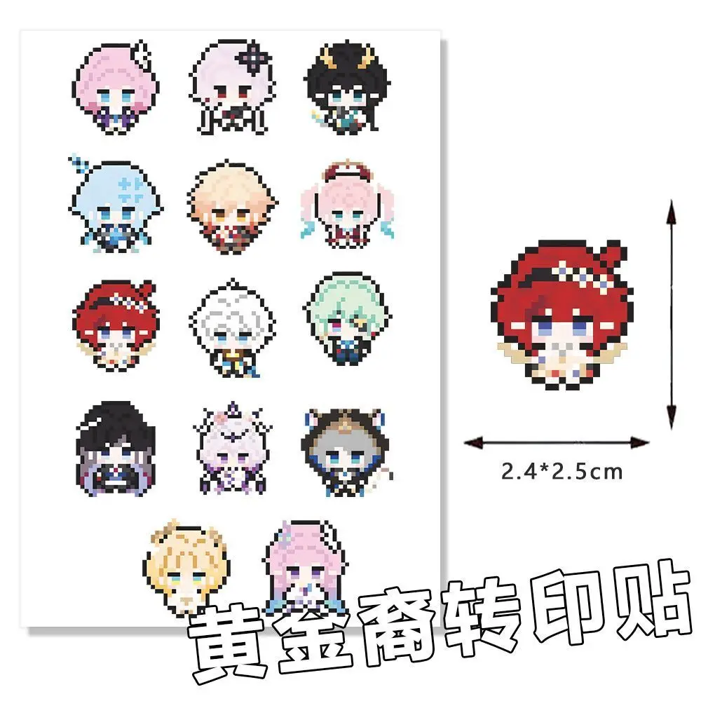 Game Pixels Stickers DIY Scrapbooking Journey Diary Stationery Castorice Tribios Mydei Hyacine Anaxagoras Helektra Stickers Gift - 3