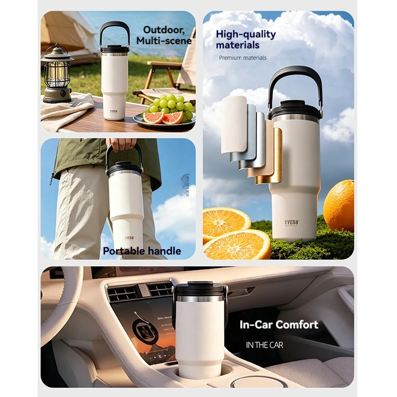 Tyeso Stainless Steel Insulated Thermos Bottle - Premium Thermal Mug