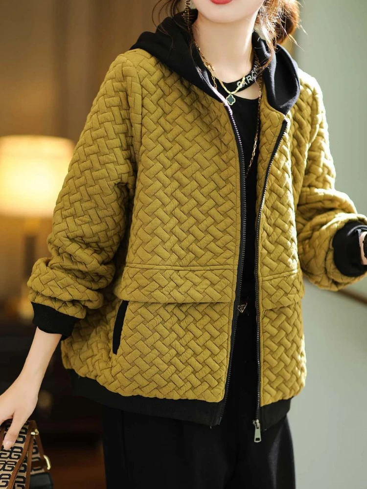 

2023 New Autumn Winter Women's Jackets Hooded Jacket Cardigan Coats Luxury Designer Wear Korean Fashion Tops Loose ER1999