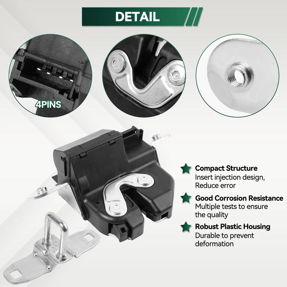 Cerradura De Maletero Eléctrica Para Fiat 500, Punto, Bravo, Lancia Delta (2005-2022) - Repuesto OEM 55702917, Con Cierre Centralizado