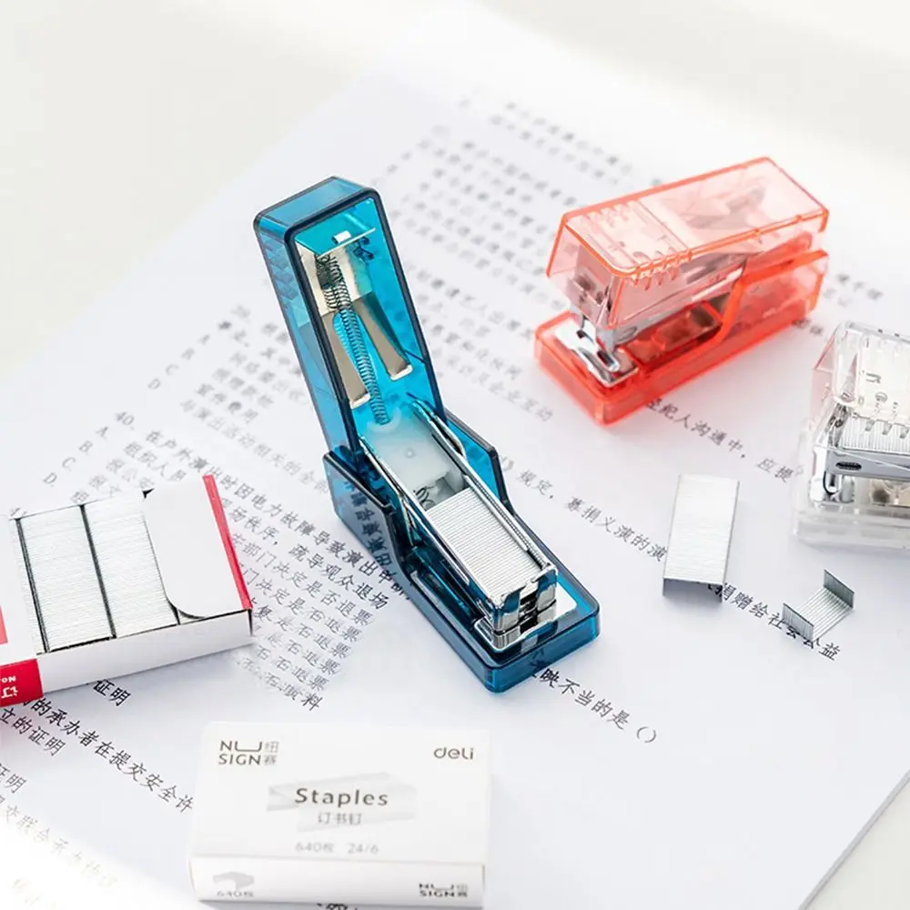 

Student Paper Staplers Stationery Paper Fixing Paper Binding Office Binding Tools Paper Binder Set Mini Stapler School Supplies