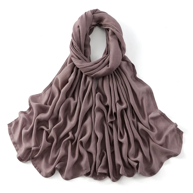 185*75 cm musulman Modal Hijab rayonne coton châles pour femmes mince plaine écharpe grande taille foulard islamique Turban bandeau