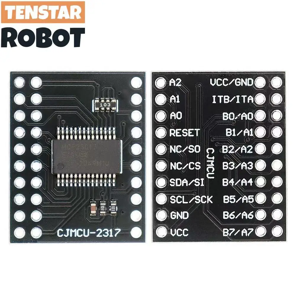 รูปสินค้า โมดูลขยาย I/O 16 บิต I2C/SPI สำหรับโปรเจกต์ควบคุม