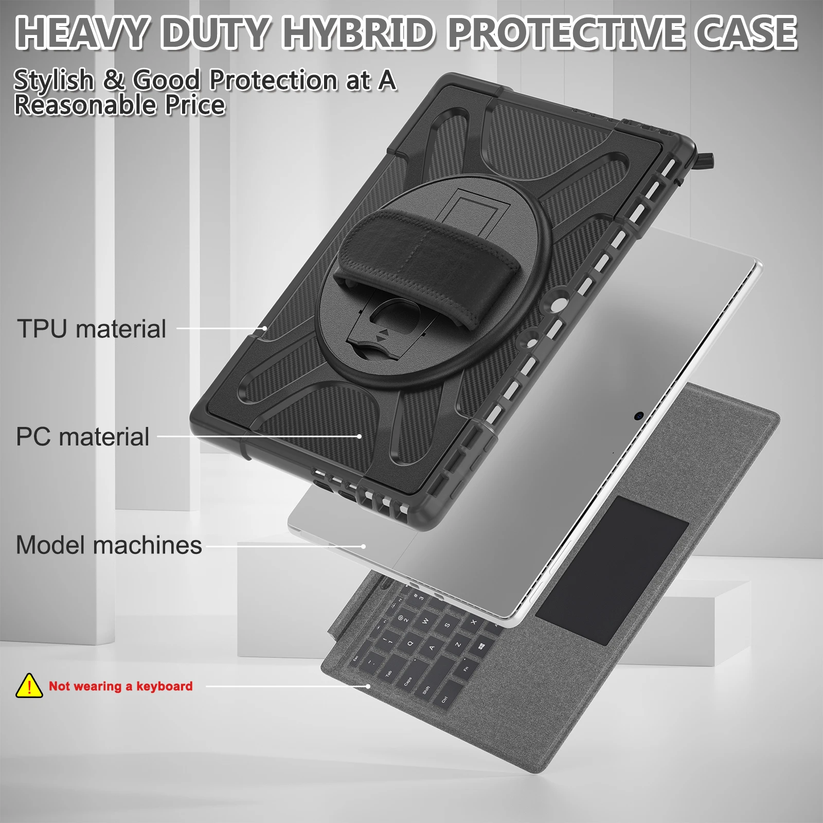 LFOIQN Shockproof Tablet Stand Cover with Enhanced Protection and Versatile Functionality