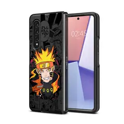 N - Narutos Stylish Foldable Phone Back Cover Case for Galaxy Z Fold4 (Mix01)