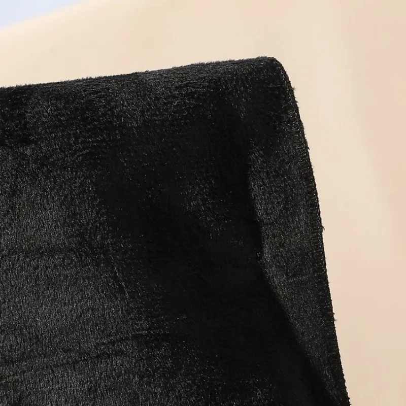Schwarze Overknee Stiefel Für Damen Mit Blockabsatz Und Wildleder_voghion.com