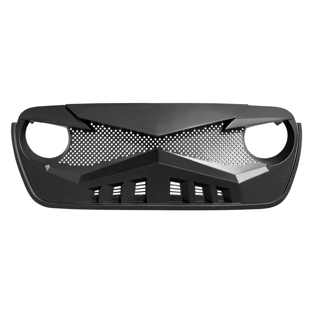 

Matte Black Hawke Front Grille Grill for Jeep Wrangler JL & Gladiator JT