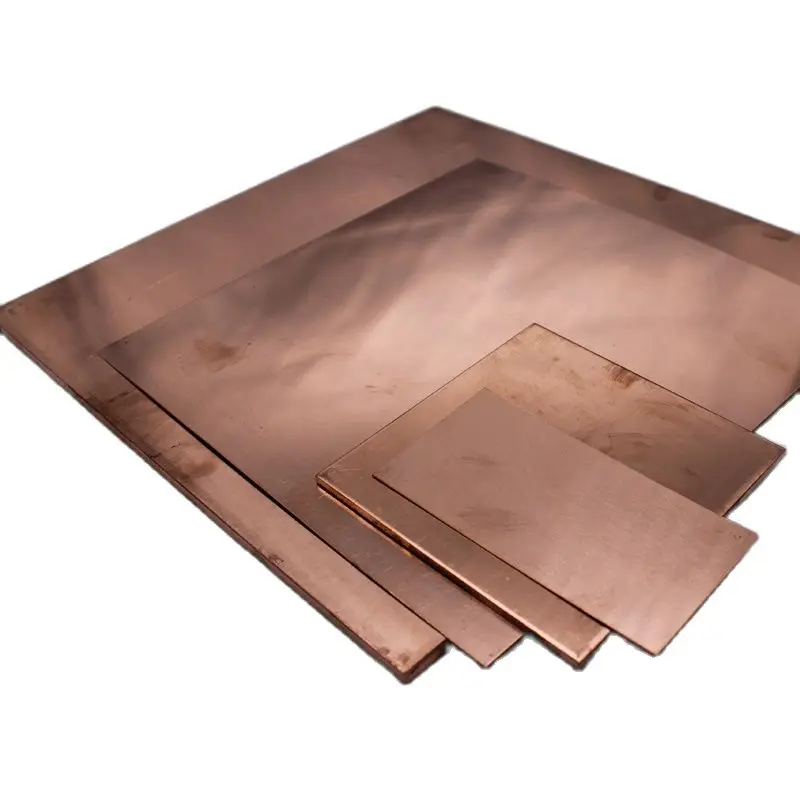 10pcs 25x25mm Copper Sheet Plate Thickness 0.1mm 0.2mm 0.3mm 0.4mm 0