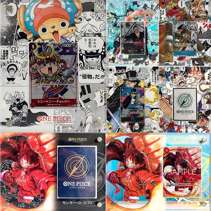 

Anime One Piece Opcg Acrylic Card Brick Monkey D Luffy Roronoa Zoro Chopper Sabo Usopp Christmas Birthday Gift Children's Toys