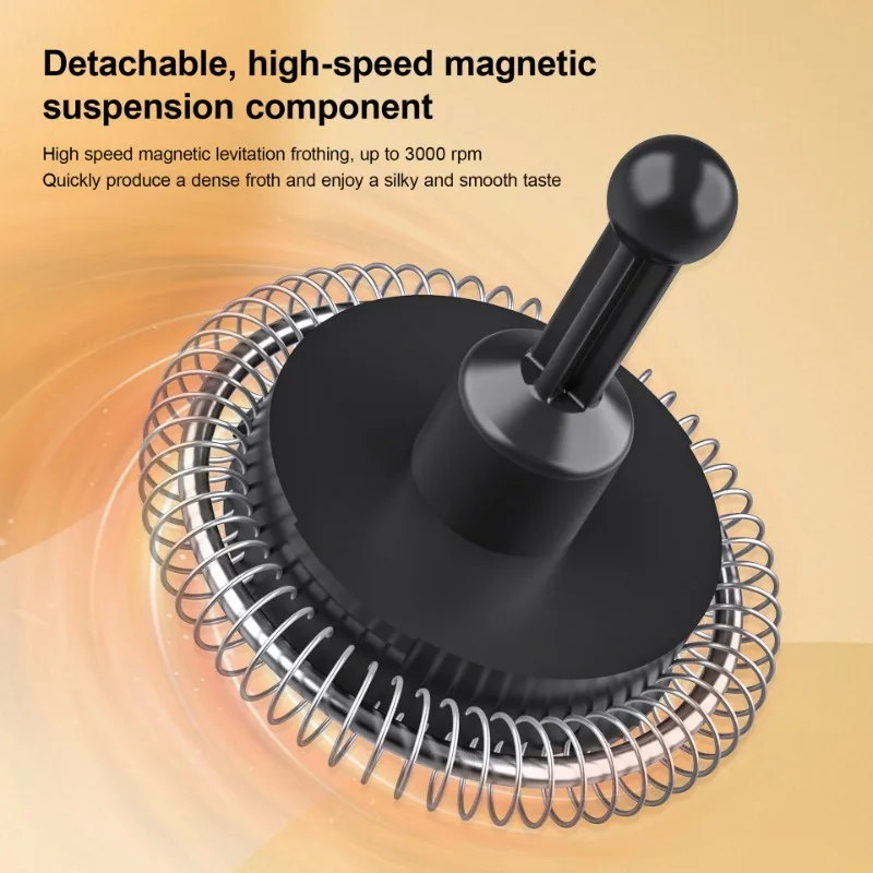 Electric Milk Frother Home Milk Frother Milk Heating Frother Electric Upgrade New Magnetic Suspension Kitchen Accessories 5
