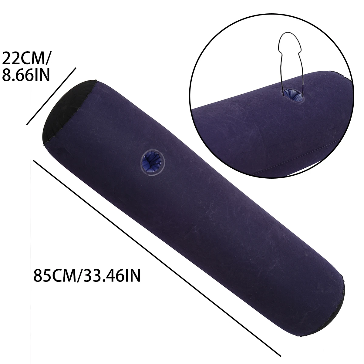 Inflatable pvc black sex posture auxiliary pillow triangle soft mattress semi-cylindrical inverted dildo vibration accessories