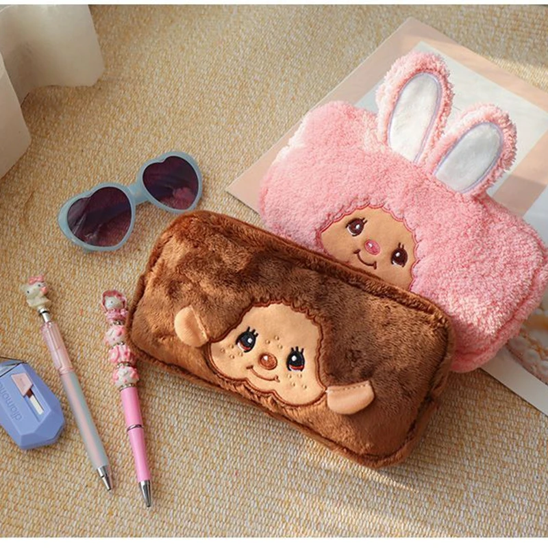 몬치치 수납가방 몬치치 메이크업 가방 대용량 펜슬 가방 휴대용 여행용 메이크업 파우치 몬치치