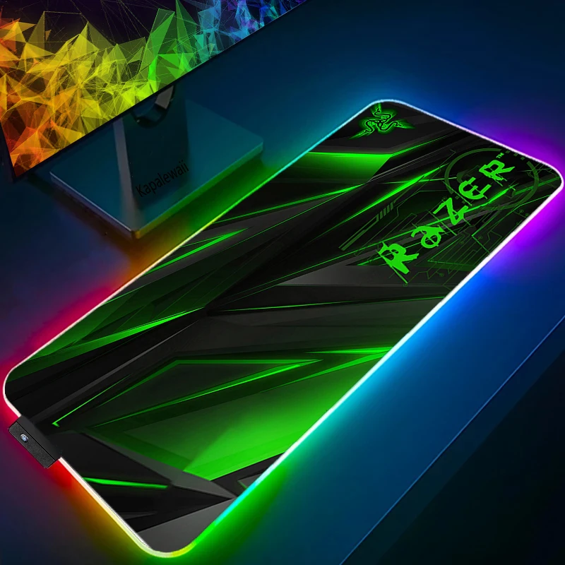 Игровой коврик для мыши со светодиодный Ной подсветкой мягкий большой RGB чехол