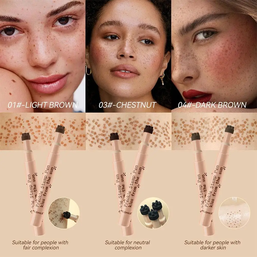 Natural Face Freckles Pen Waterproof Face Brown Eyeliner Dot Spot Pen Makeup Waterproof Dot Spot Pretend Makeup Tool freckles pen face freckles pen