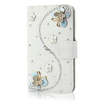 Luxury Crystal Rhinestone Wallet Leather Purse Flip Card Pouch Stand Cover Case For SamsungS22 S23 S24 S25 PLUS Note8 9 10 20 6