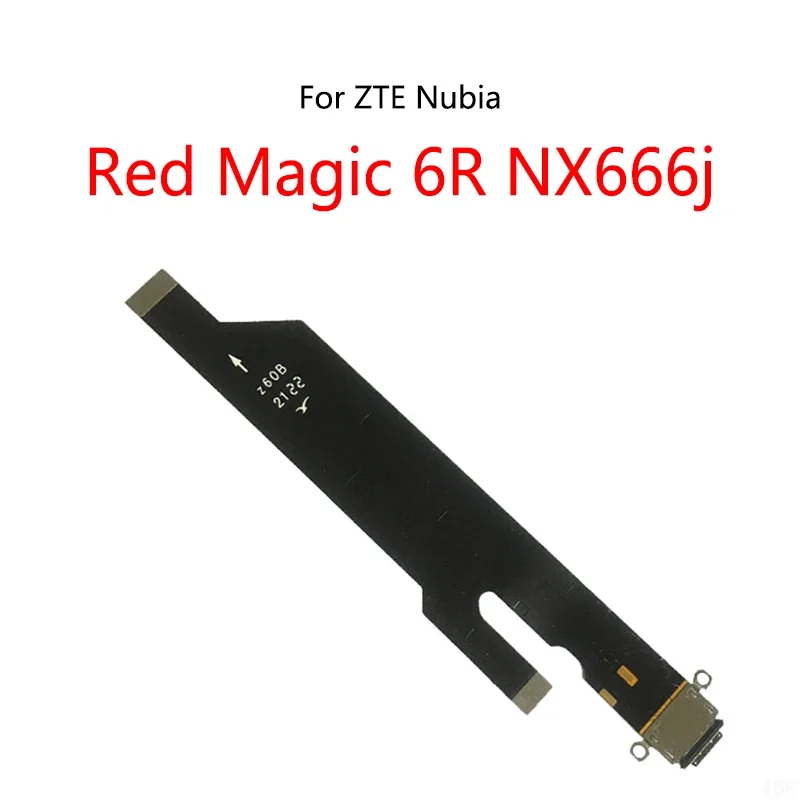 ZTE 누비아 레드 매직 5S 5G NX659j 6 Pro NX669j 6S 6R NX666j 7 NX679j NX709용 USB 충전 독 커넥터 충전 포트 플렉스 케이블
