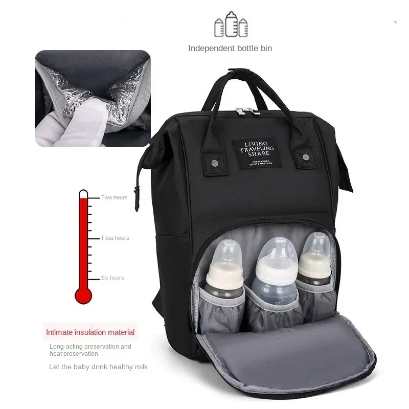 Nappy Backpack Diaper Bag Mummy Large Capacity Bag Mom Baby Multi-Function Waterproof Outdoor Travel Diaper Bags for Baby Care 4