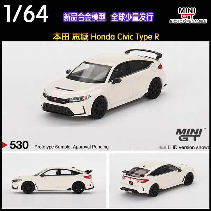 

MINI GT 1:64 Honda Civic R 2023 FL5 Collection of die-cast alloy car decoration model toys