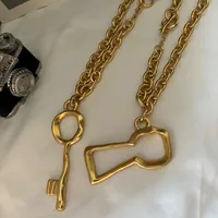 Nouveau collier long clé de mode européenne et américaine 5