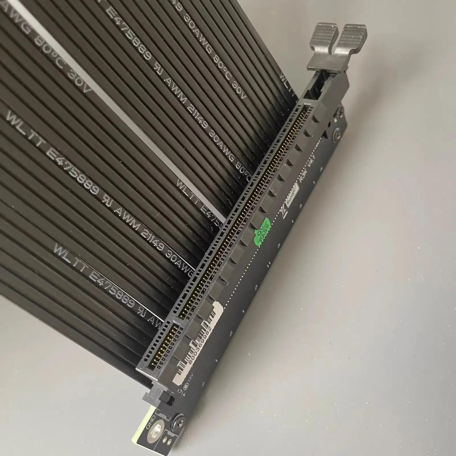 Cabo de Extensão Adt-express Riser Pci Express X16 4.0 Caixa Itx a4 Placas Gráficas Pcie Gen4 Extensor Riser 16x Conector Reverso Novo - Imagem 2