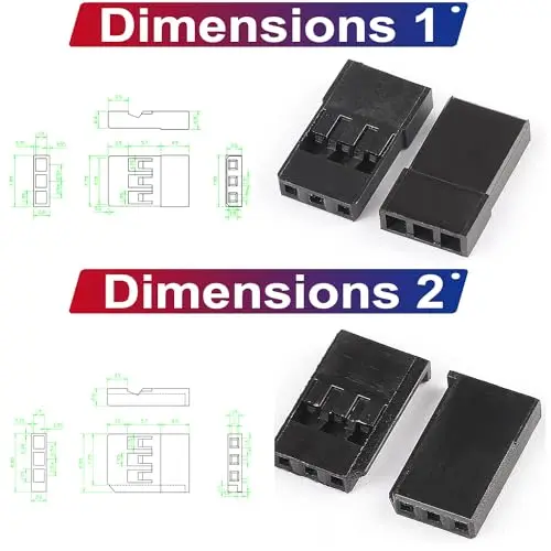 Kit connecteurs servo JST-SYP 2.5mm & 2.54mm mâle femelle 22AWG câbles