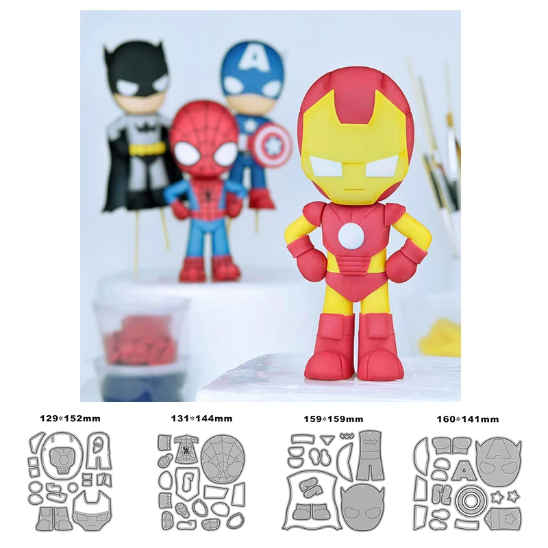 

New Cartoon 4-Piece Suit Spider Craft Embossing Mold 2023 Metal Cutting Dies for DIY Decorative Scrapbooking Album Card Making