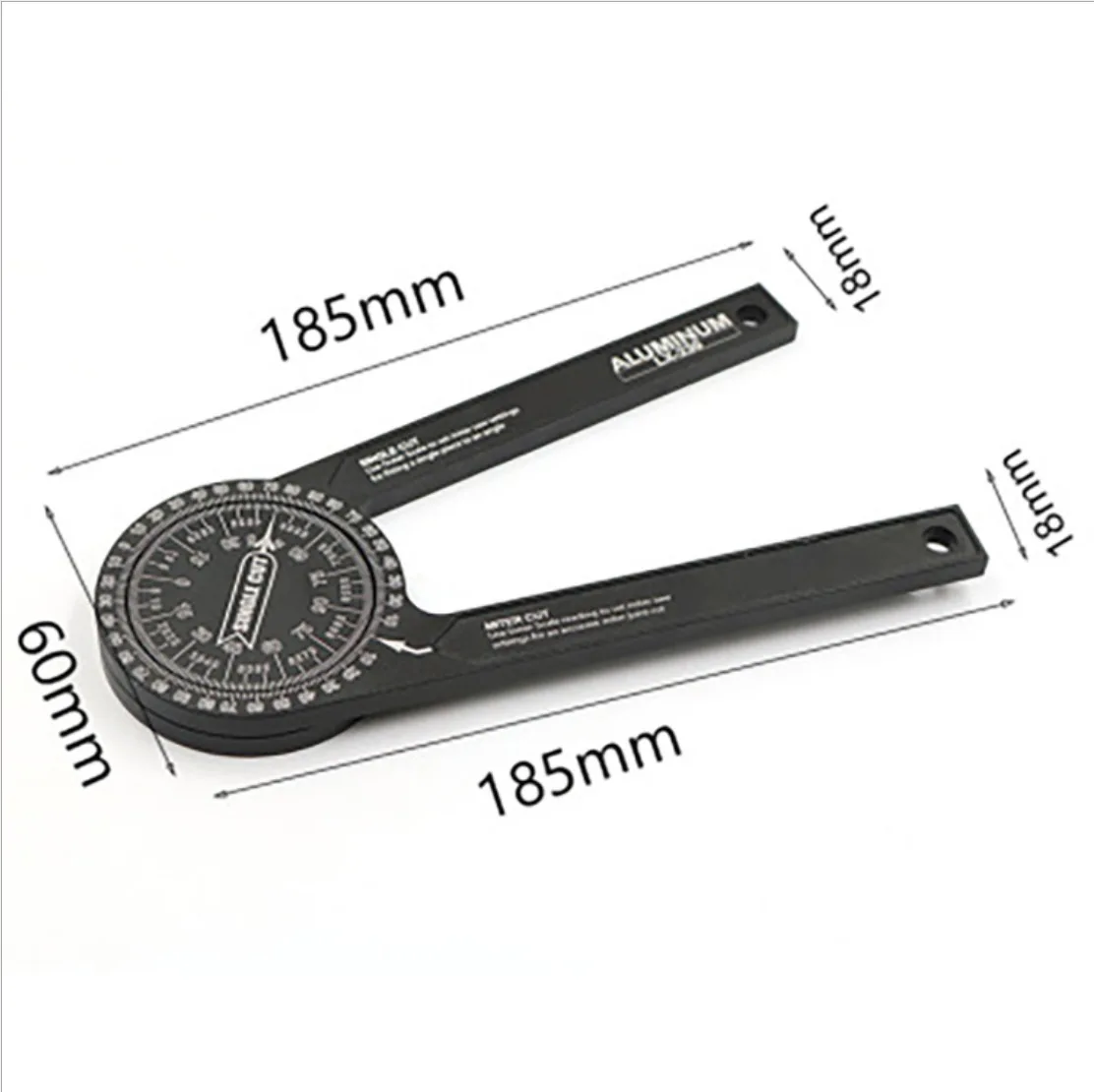 Plastic Mitre Saw Protractor Painting Architect Drawing Design Goniometer Woodworking Carpenter Angle Finder Measuring Ruler