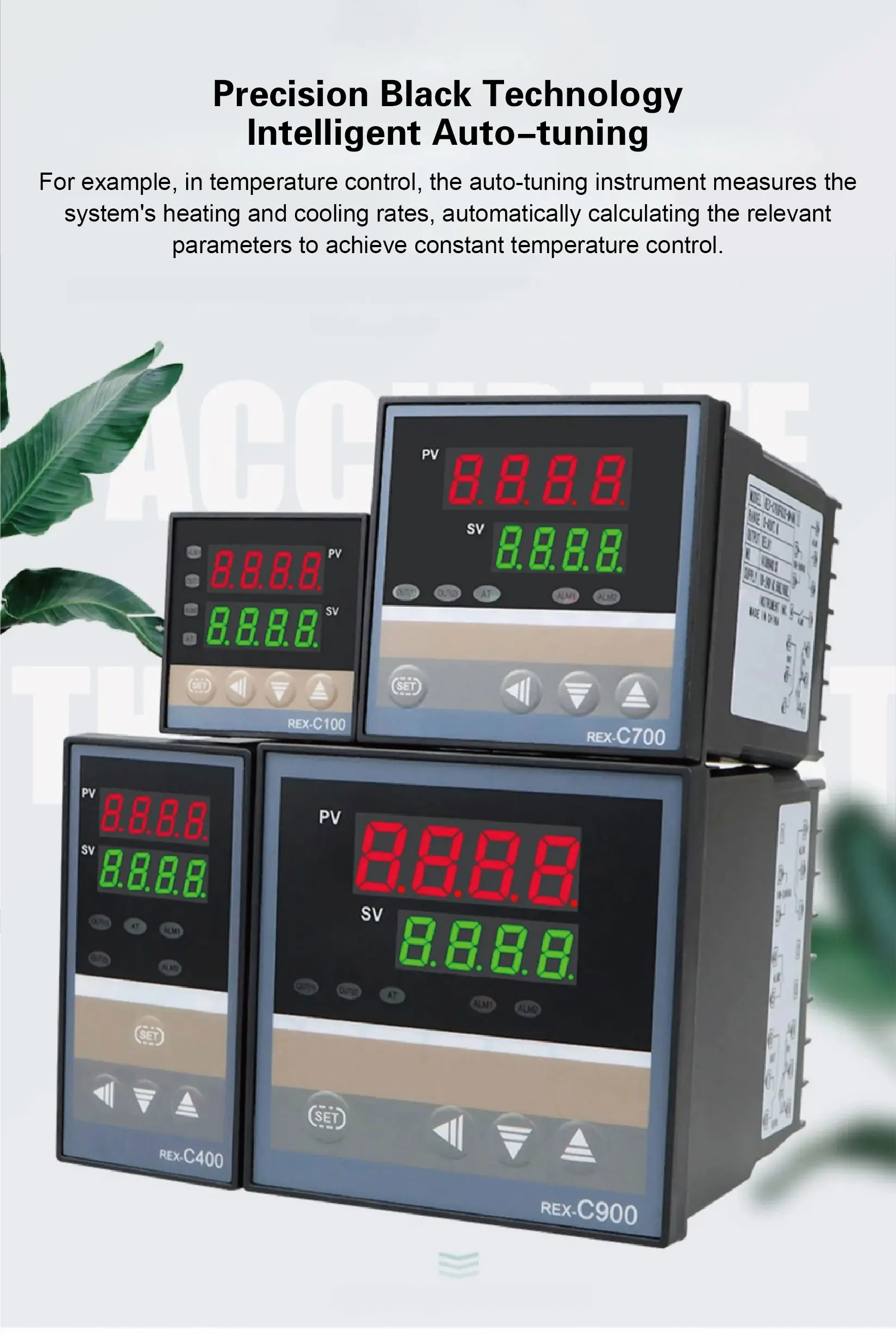REX-C400 PID Temperature Controller Digital Thermostat with SSR Relay Output and