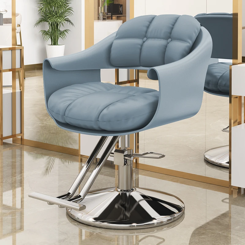 Beauty Salon Chair Comfortable Equipment Barber Chair Hairdresser Metal Makeup Office Cosmetic Barber Chair Hair Stylist Silla De Barbero Furniture