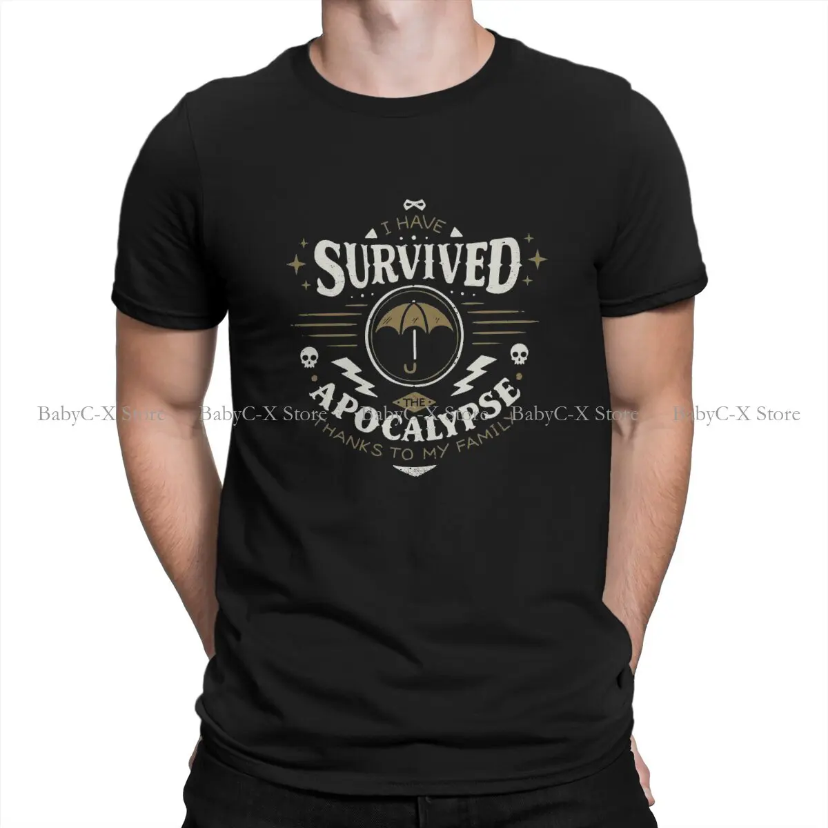 Ho Superato Apocalypse O Neck Tshirt The Umbrella Academy Reginald Hargreeves Maglietta Di Base In Poliestere Luther Vendita Calda Dell'Uomo