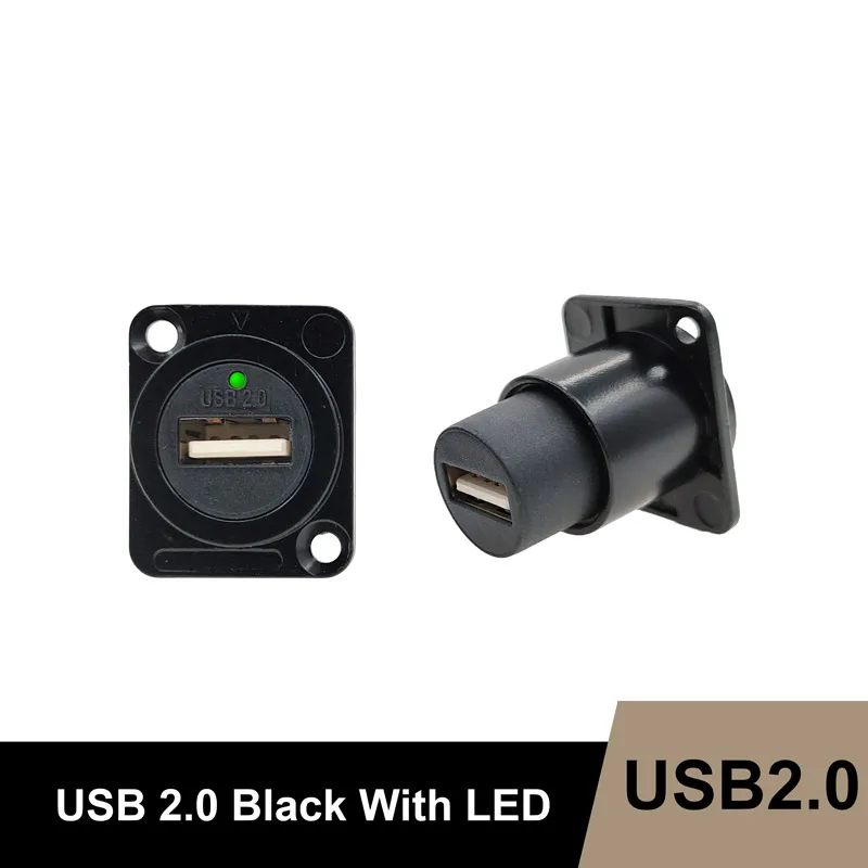 USB 2.0 black LED