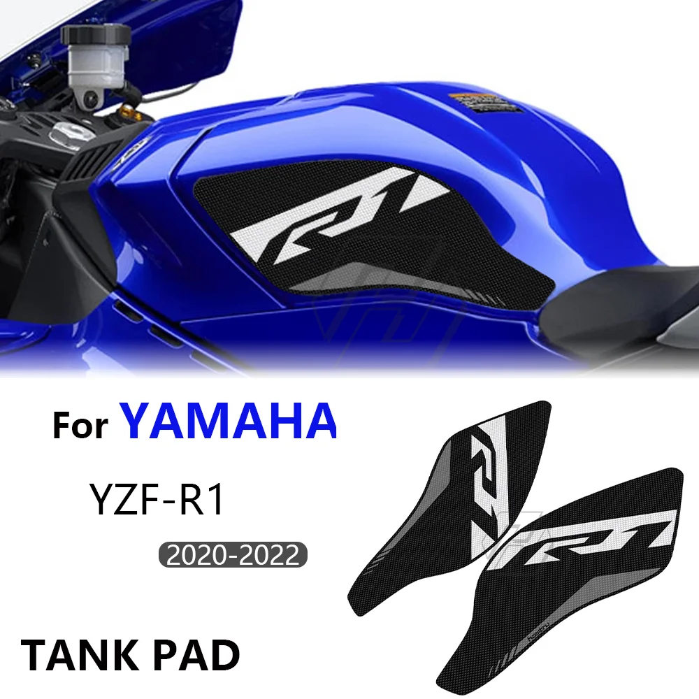 For  Yamaha YZF-R1 YAMAHA R1 2020-2022 Tank Grip Traction Pad Side Tank Pad Protection Knee Grip Mat Tank Rubber Sticker