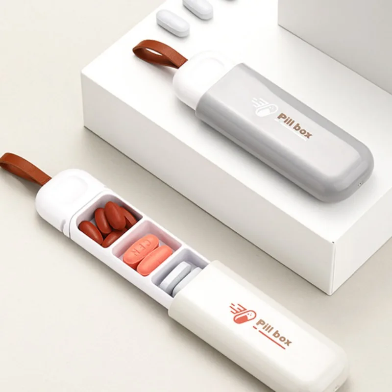 

Mini Travel Medicine Storage Box Portable Tablets and Pills with Partition Medicine Storage Box