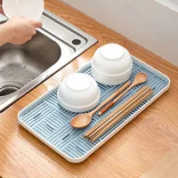 Detachable Tableware Drain Tray Double Layer Grids Design Dish Drainer Storage Tray Kitchen Accessory Easy Clean Dish Drainer 1