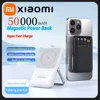 Xiaomi 50000mAh 2-in-1 Wireless Magnetic Power Bank Built-in 4 Wires Portable External Battery For iPhone Samsung Android New 1