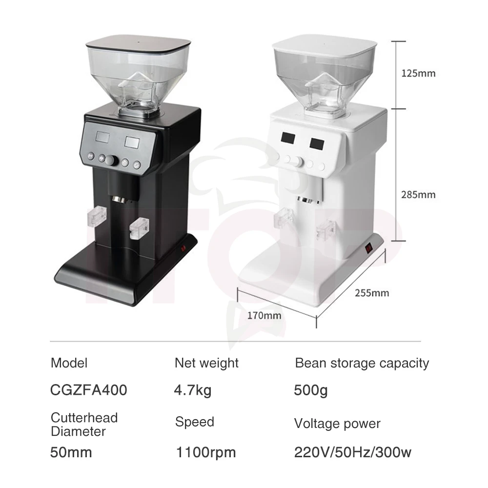 مطحنة قهوة كهربائية ITOP CGZFA400 بشفرات مسطحة 50...