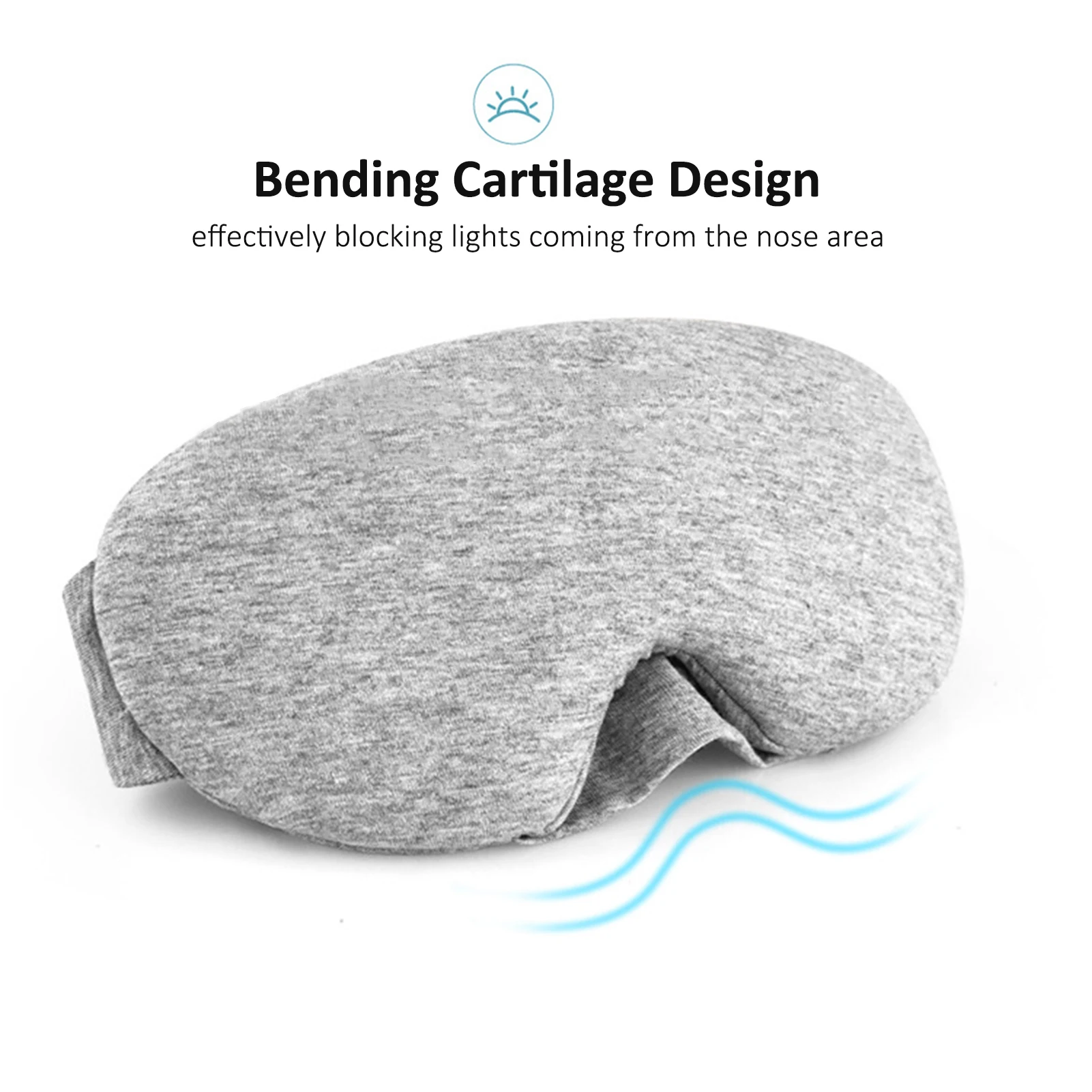 قناع النوم القطن ، حجب الضوء ، لينة ، أعمى ، الظل...