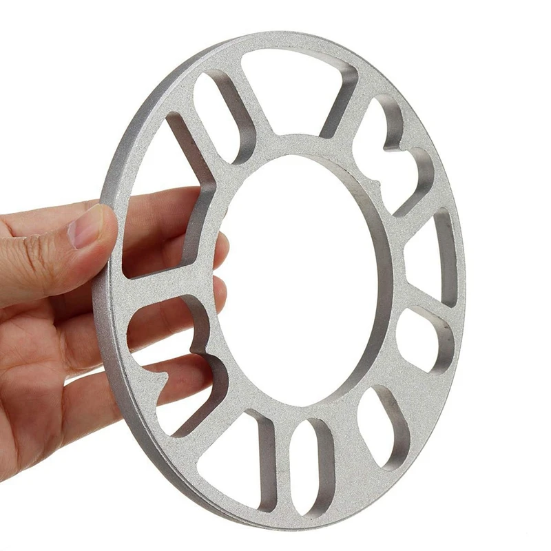 8Pcs Aluminum Wheel Spacers Shims Plate Auto Wheel Spacers 5Mm Stud For 4X100 4X114.3 5X100 5X108 5X114.3 5X120