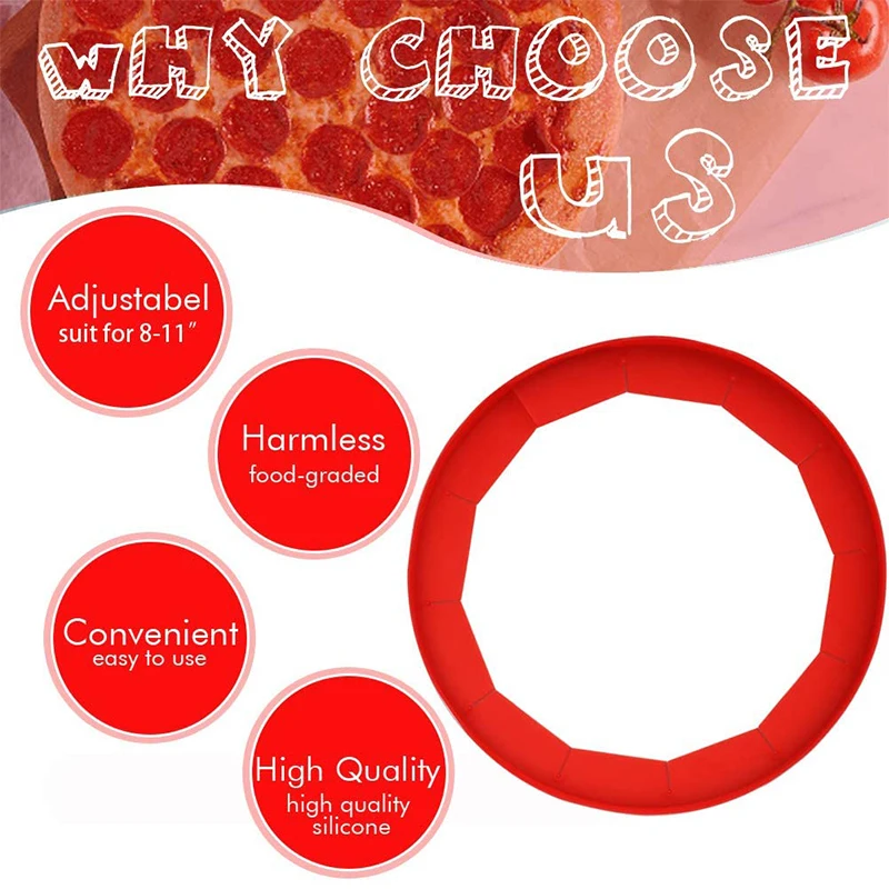 Adjustable Pie Crust Shield Reusable Silicone Pie Protectors Bake Crust Protector Cover Pizza Baking Kitchen Tools pie molds