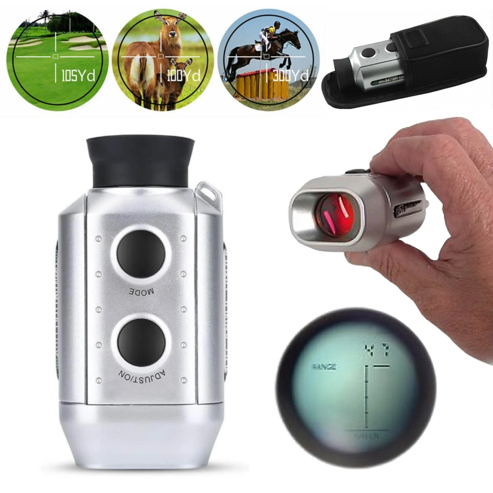 13 Inch 1000 Yards Golf Rangefinder Digital 7x Laser Distance Range